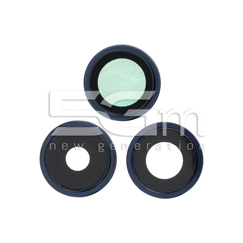 Verres Appareil Photo Arrière + Cadre Blue Titanium iPhone 15 Pro | 5G-M