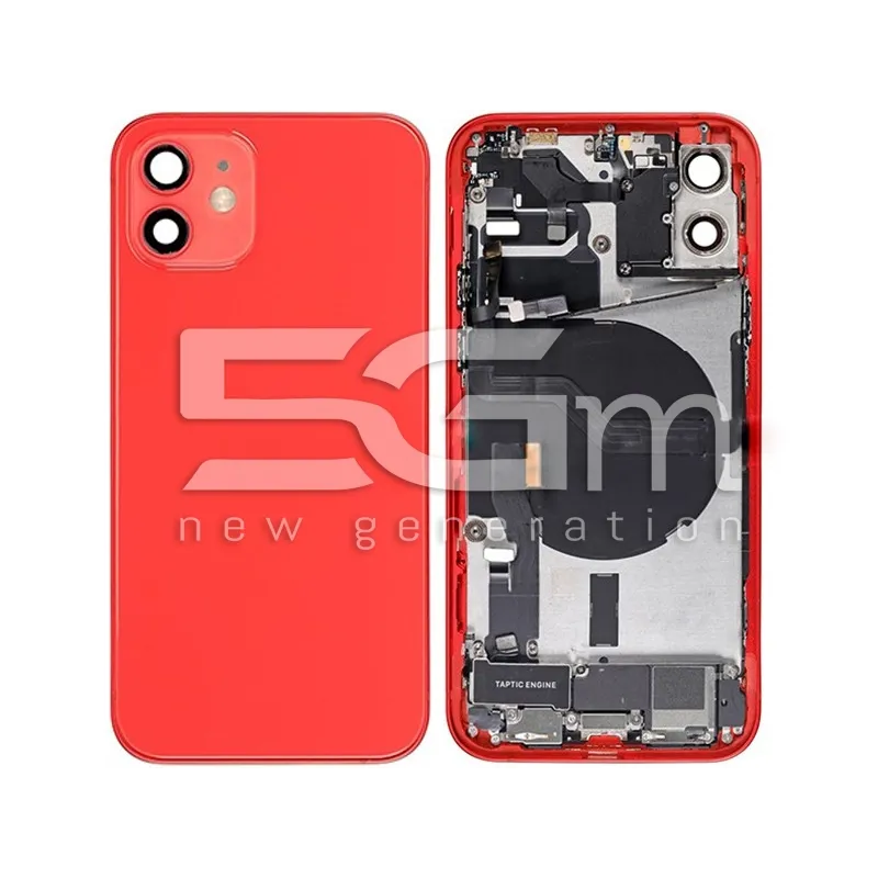 Vollständige Hülle Rot iPhone 12 Ohne Logo | 5G-M Online-Shop