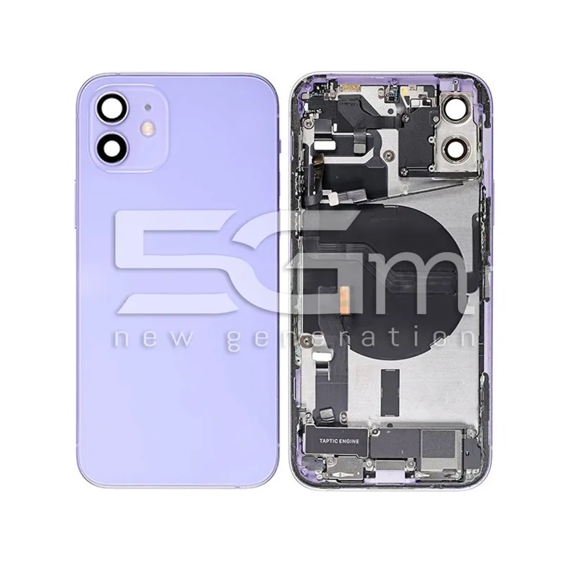 Komplette Hülle Lila iPhone 12 Ohne Logo | 5G-M Online Shop