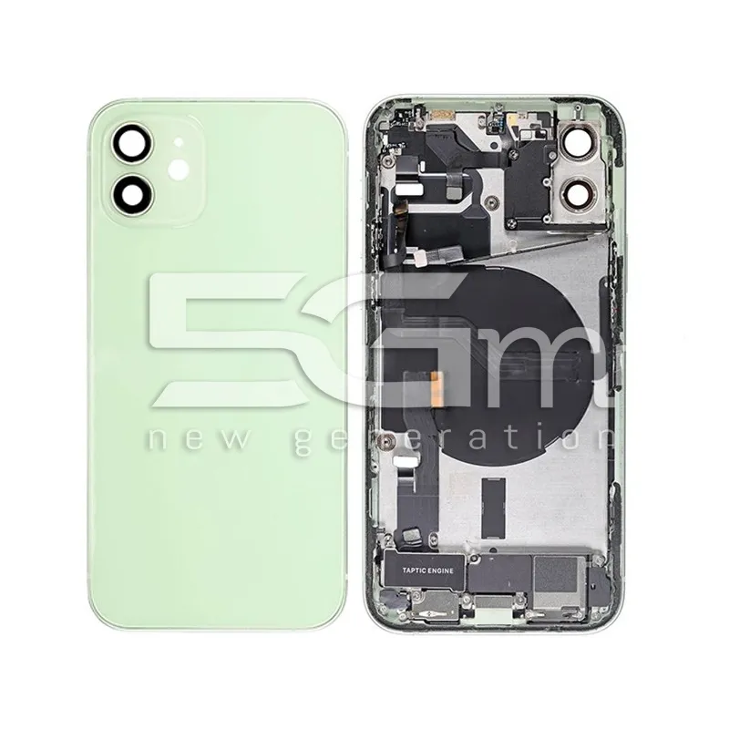 Husă Completă Verde iPhone 12 Fără Logo | 5G-M.com