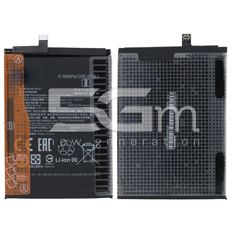 Akku BN53 5020mAh Xiaomi Redmi Note 9 Pro | 5G-M.com