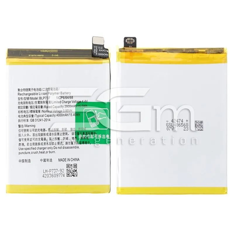 Batteria BLP737 4000mAh OPPO Reno 2Z No Logo | Store Online 5G-M