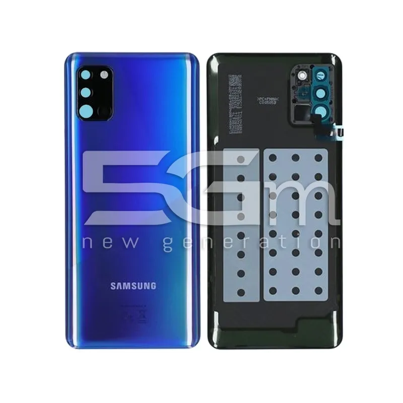 Rückschale Blau + Kamera Glas Samsung A31 SM-A315 Ori | 5G-M