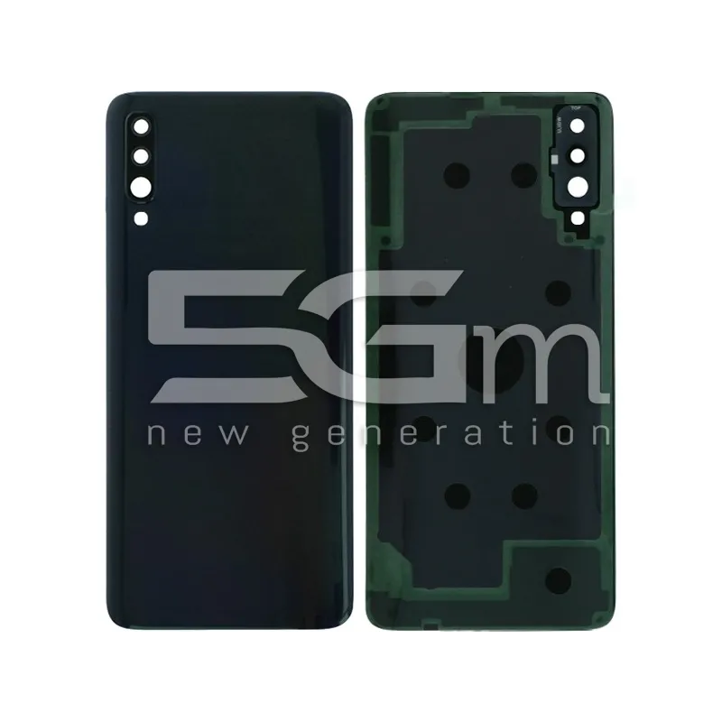 Rückschale Schwarz + Kameraglas Samsung SM-A705 A70 Ohne Logo | 5G-M