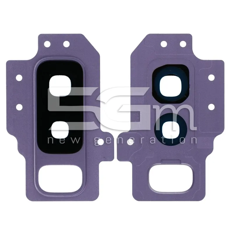 Kamera Glas + Rahmen Lila für Samsung S9 Plus SM-G965 | 5G-M.com