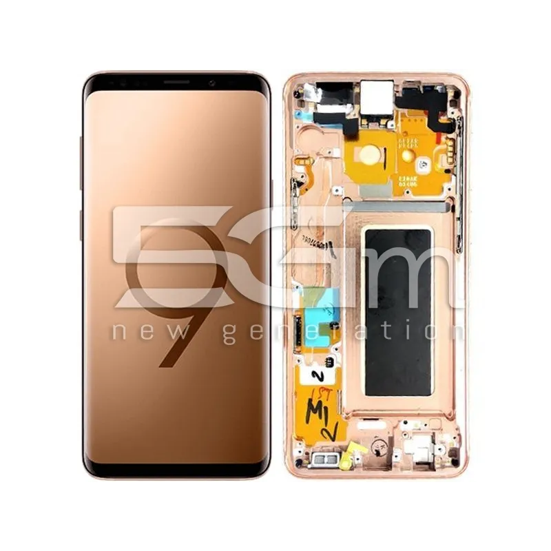 Écran Tactile + Cadre Gold Samsung SM-G960 S9 Ori | 5G-M