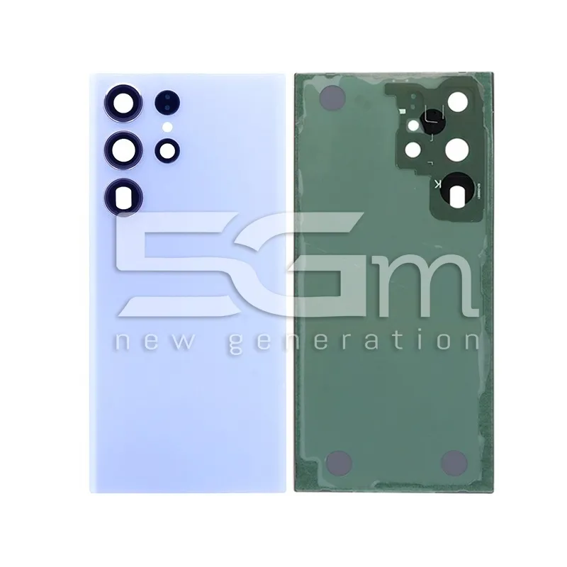 Retro Cover Sky Blue + Vetrino Camera Samsung SM-S918 S23 Ultra No Logo | Store Online 5G-M
