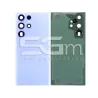 Rückseitenabdeckung Himmelblau + Kameraglas Samsung S23 Ultra Ohne Logo | 5G-M