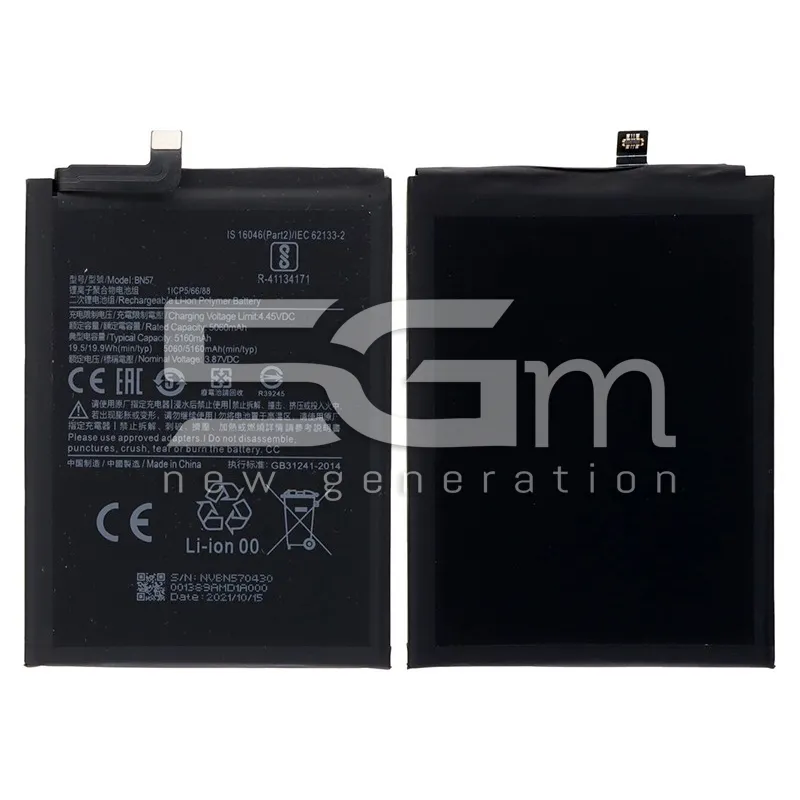 Batteria BN57 5160 mAh Xiaomi Pocophone X3 | Store Online 5G-M