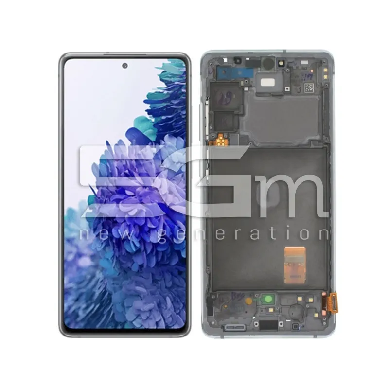 Display Touch + Rahmen Cloud White Samsung S20 FE Ori | 5G-M