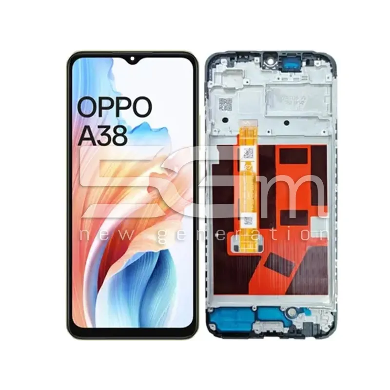 Écran Tactile + Cadre Noir OPPO A38 4G (IPS) | Boutique 5G-M