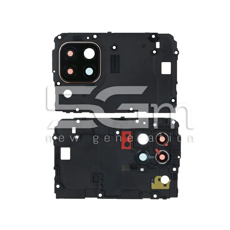 Châssis Carte Mère + Vitre Caméra Noir Huawei P40 Lite - 5G-M