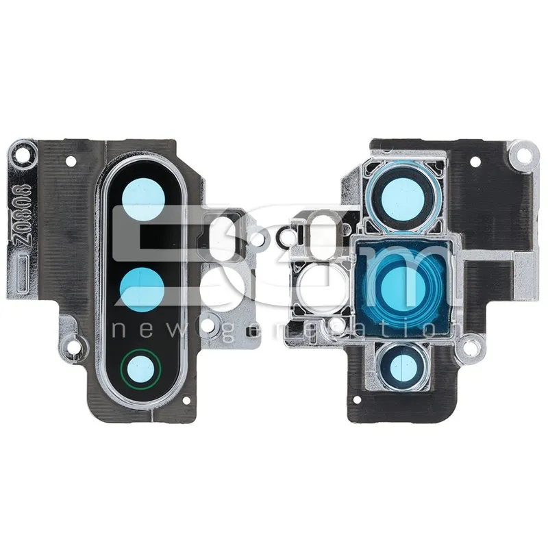 Hinteres Kameraglas + Rahmen Schwarz OPPO A5 2020 | 5G-M.com