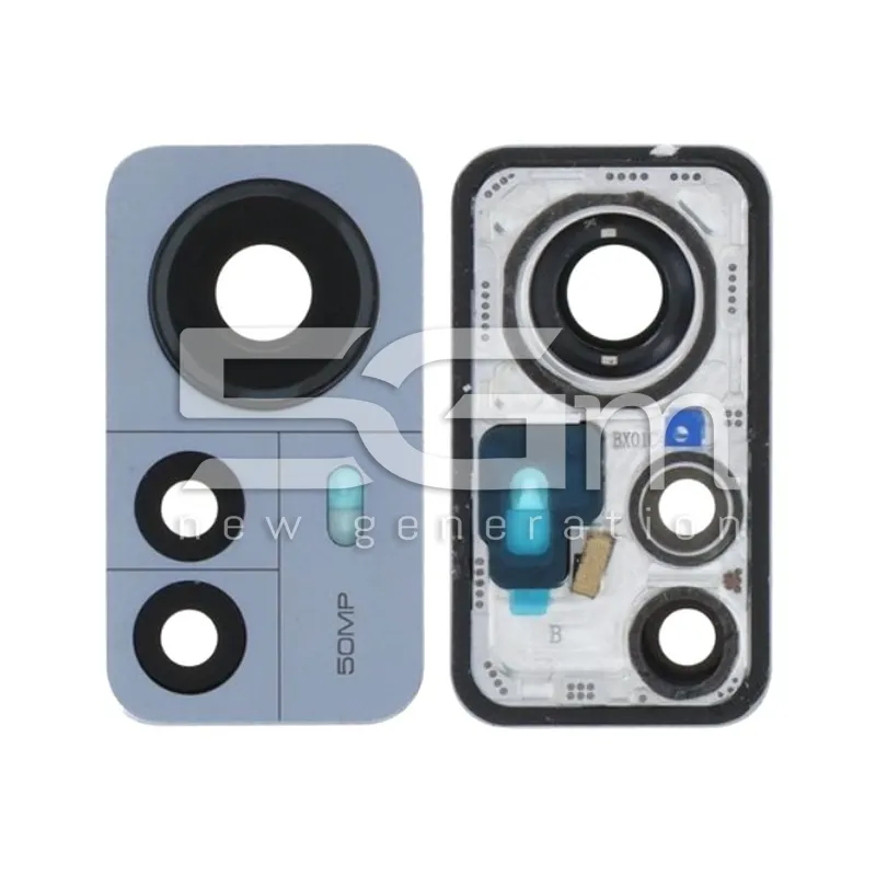 Vetrino Camera Posteriore + Frame Blu Xiaomi 12 Pro | Store Online 5G-M