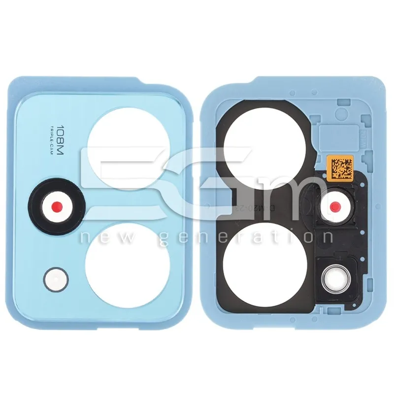 Vetrino Camera Posteriore + Frame Blu Xiaomi Poco X5 Pro | Store Online 5G-M