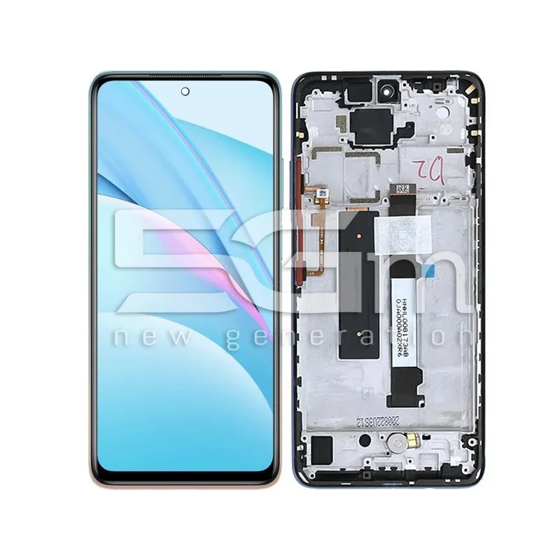 Display Touch + Frame Blue Xiaomi MI 10T Lite - Redmi Note 9 Pro 5G Ori | Store Online 5G-M