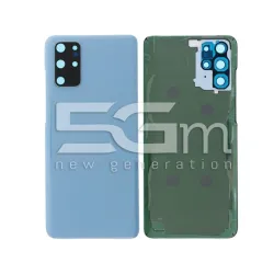 Coque Arrière Bleue + Vitre Caméra Samsung S20+ SM-G985 | 5G-M