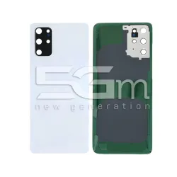 Cache Arrière Blanc + Verre Caméra Samsung S20+ SM-G985 Sans Logo | 5G-M