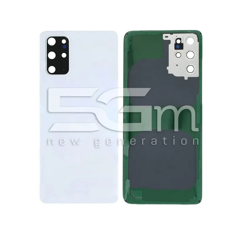 Cache Arrière Blanc + Verre Caméra Samsung S20+ SM-G985 Sans Logo | 5G-M