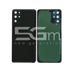 Cache Arrière Noir + Vitre Caméra Samsung S20+ SM-G985 Sans Logo | 5G-M