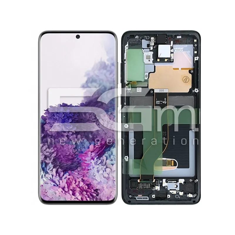 Display Touch + Rahmen Schwarz Samsung S20+ Ori | 5G-M