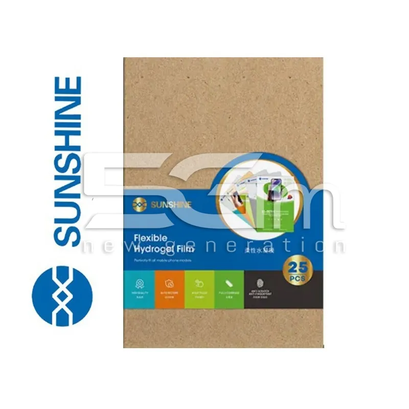 SUNSHINE SS-057C Verspiegelte Hydrogel-Folien 25 Stk. | 5G-M.com