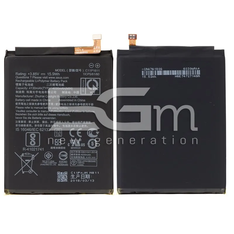 Batteria C11P1611 4130 mAh Asus ZenFone 3 Max ZC520TL No Logo | Store Online 5G-M
