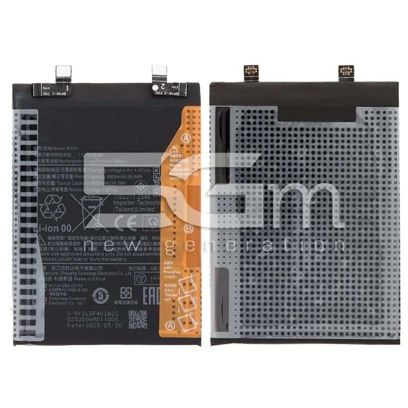 Batteria BP4K 5000mAh Xiaomi Redmi Note 12 Pro 5G - X5 Pro 5G No Logo | Store Online 5G-M