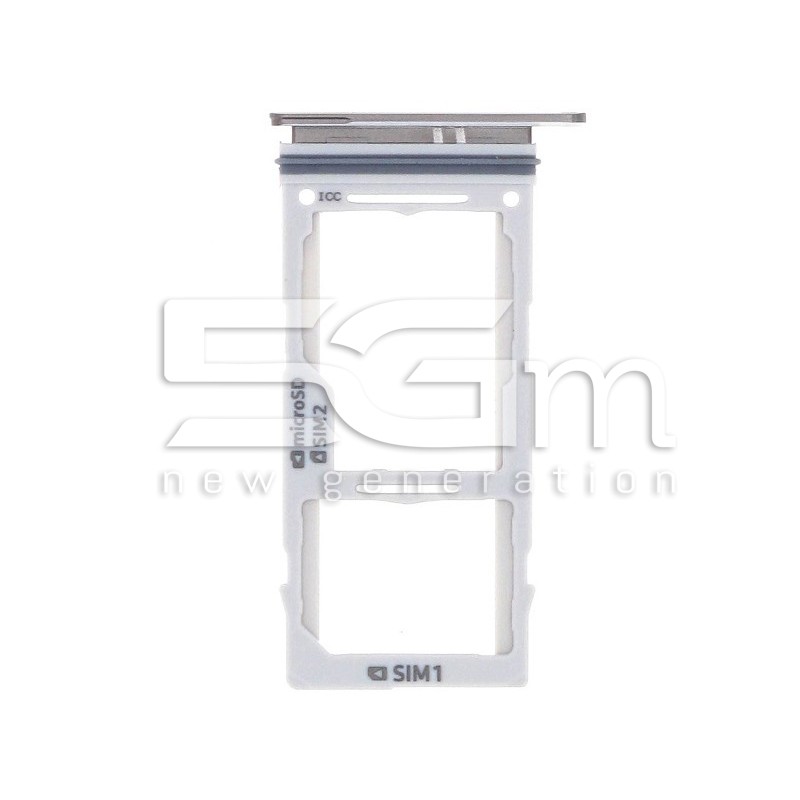Supporto Dual Sim Card + Micro SD Nero Samsung SM-G975 S10 Plus Ori