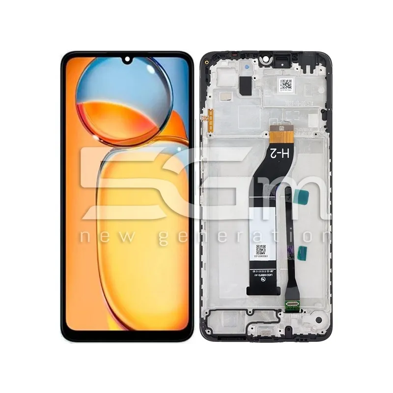 Display Touchscreen + Rahmen Schwarz für Xiaomi Redmi 13C 4G - Poco C65 (IPS)