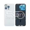 Rückabdeckung Weißes Titan + Magnetring + Kameraglas iPhone 15 Pro Max | 5G-M