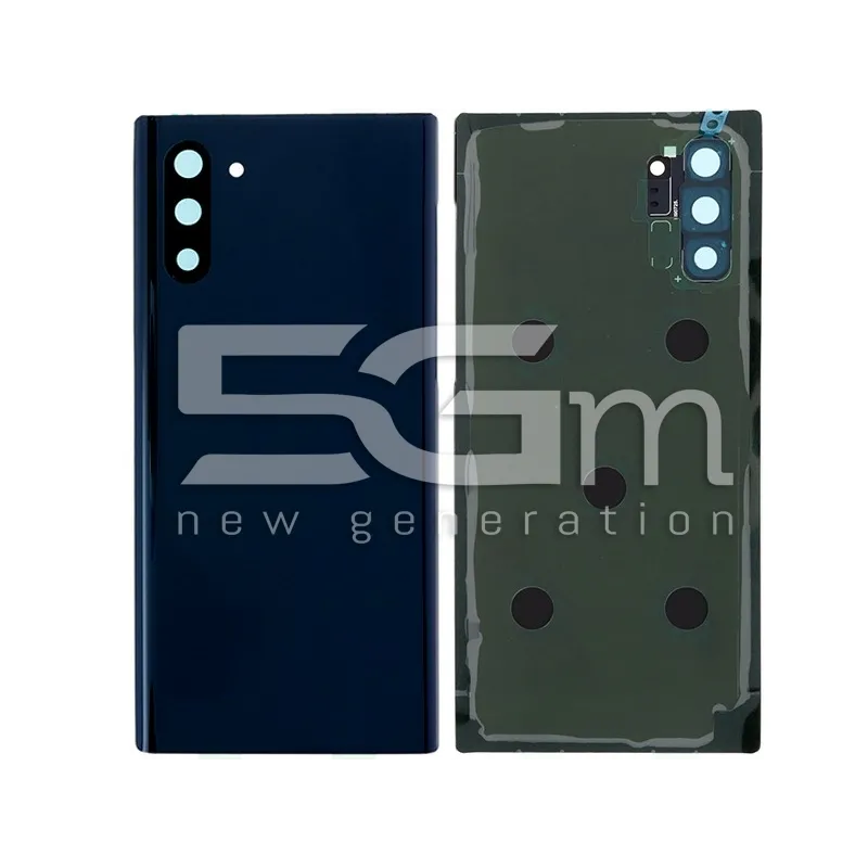 Cache Arrière Noir + Vitre Caméra Samsung Note 10 SM-N970 Sans Logo | 5G-M