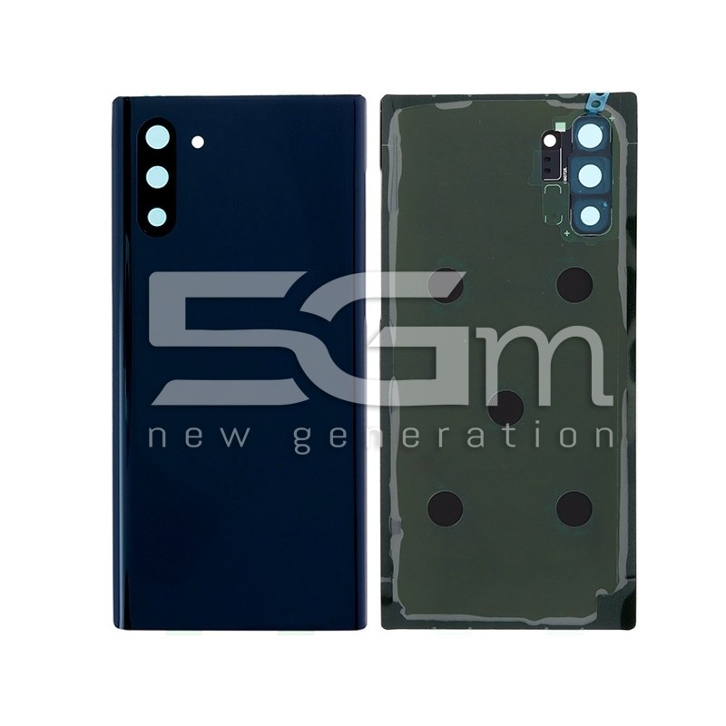 Retro Cover Nero + Vetrino Camera Samsung SM-N970 Note 10 No Logo