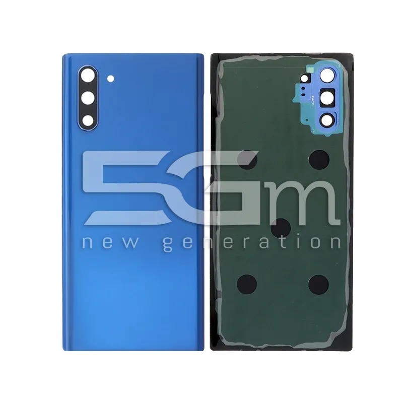 Rückcover Blau + Kameraglas Samsung SM-N970 Note 10 Ohne Logo | Online-Shop 5G-M