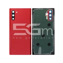 Achterklep Aura Rood + Cameraglas Samsung SM-N970 Note 10 Zonder Logo | 5G-M.com