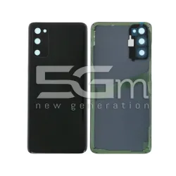 Cache Arrière Noir + Verre Caméra Samsung S20 (SM-G980) Sans Logo | 5G-M