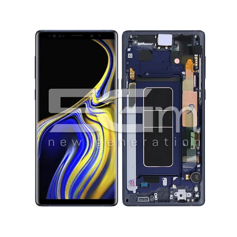 Kijelző Érintőképernyő + Keret Kék Samsung N960F Note 9 Ori | 5G-M
