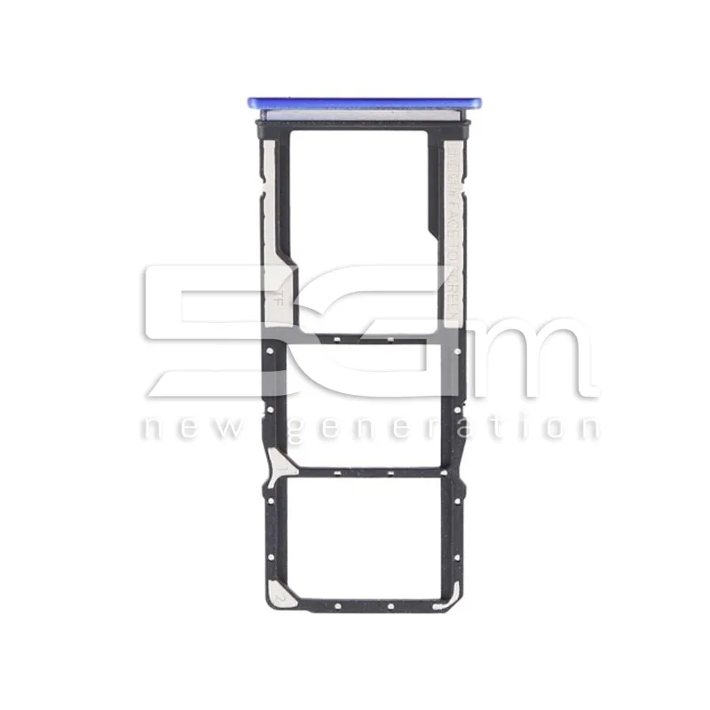 SIM-Kartenhalterung + Micro-SD Blau Xiaomi Redmi 9 | 5G-M