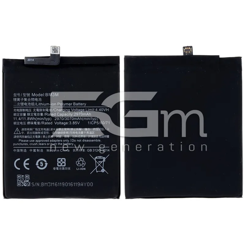 Batteria BM3M 2970 mAh Xiaomi Mi9 SE No Logo | Store Online 5G-M