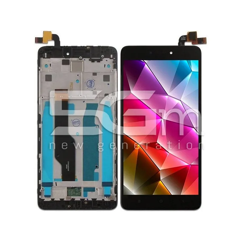 Ecrã Tactil + Ramă Negru Xiaomi Redmi Note 4X | Magazin Online 5G-M