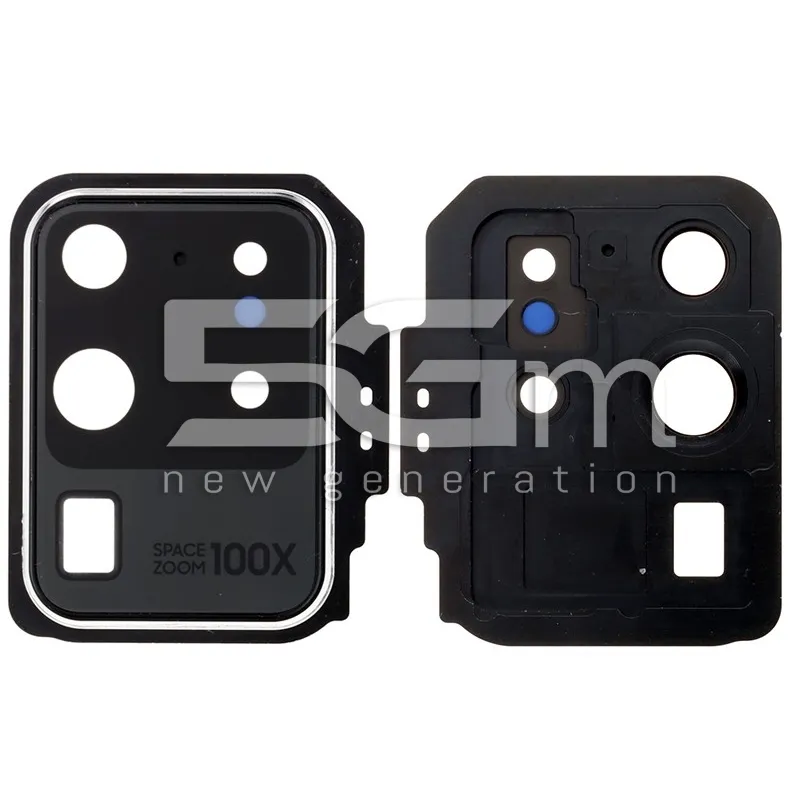 Vetrino Camera Posteriore + Frame Bianco Samsung SM-G988 S20 Ultra 5G | Store Online 5G-M