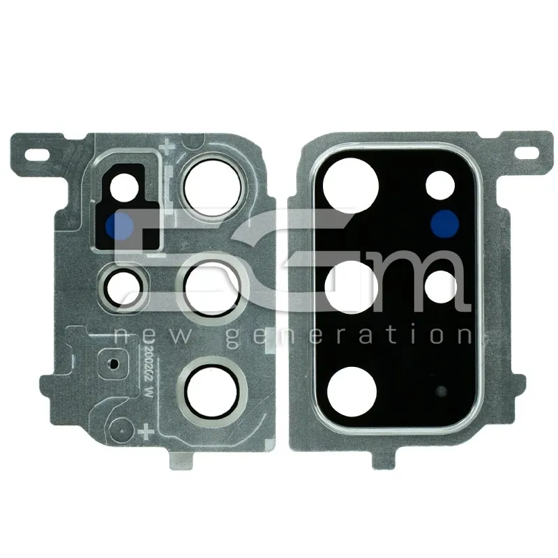 Vetrino Camera Posteriore + Frame Silver Samsung SM-G985 - G986 S20+ | Store Online 5G-M