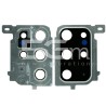 Vetrino Camera Posteriore + Frame Silver Samsung SM-G985 - G986 S20+