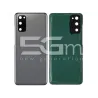 Hátlap Szürke + Kamera Üveg Samsung SM-G980 S20 Logó Nélkül | 5G-M