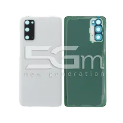 Cache Arrière Blanc + Verre Caméra Samsung S20 Sans Logo | 5G-M