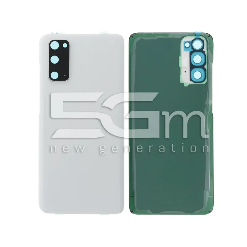 Retro Cover Bianco + Vetrino Camera Samsung SM-G980 - G981 S20 No Logo | Store Online 5G-M