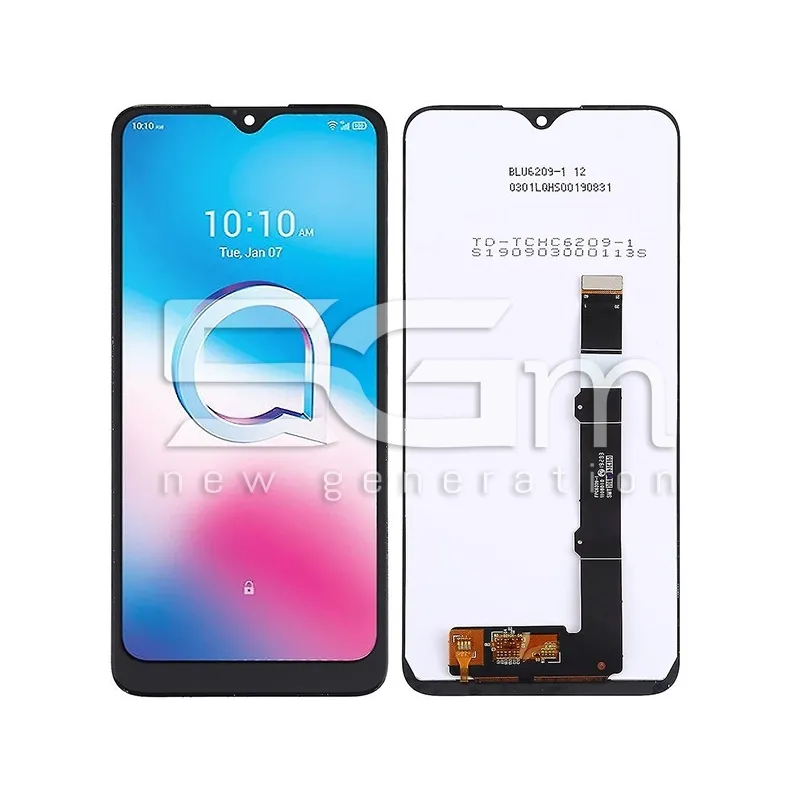Ecrã Táctil Preto Alcatel 1S 2020 (IPS)
