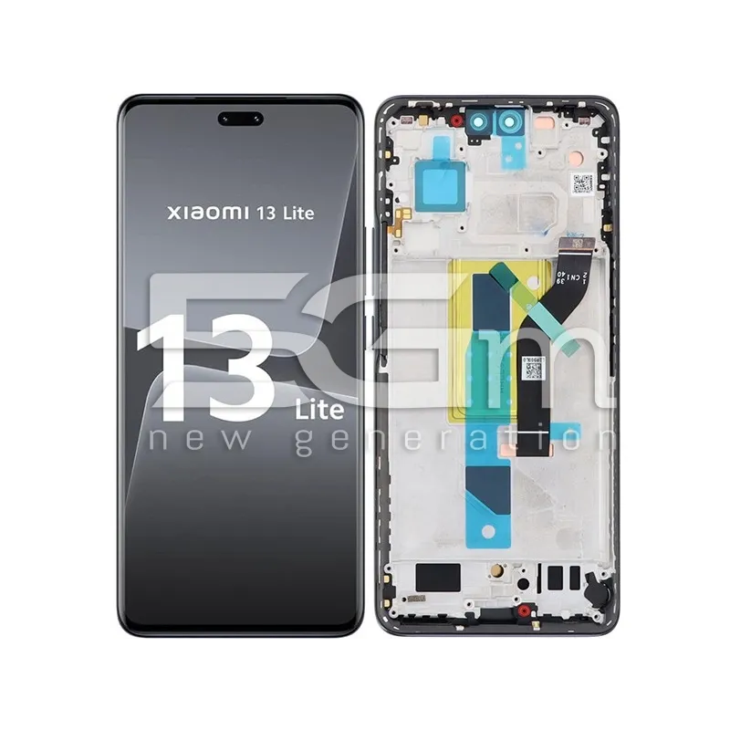 Écran Tactile + Châssis Noir Xiaomi 13 Lite (DÉMONTÉ) | 5G-M.com