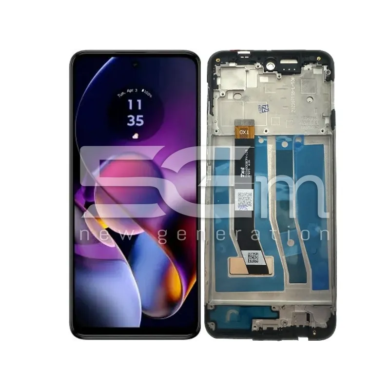 Écran Tactile + Châssis Noir Moto G54 5G (IPS) | 5G-M