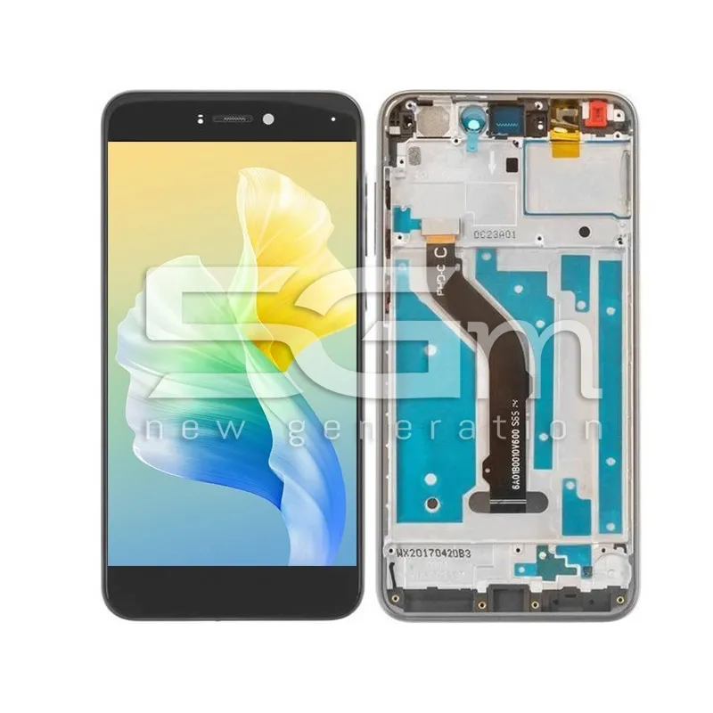 Écran Tactile + Châssis Noir Huawei P8 Lite 2017 (IPS) | 5G-M